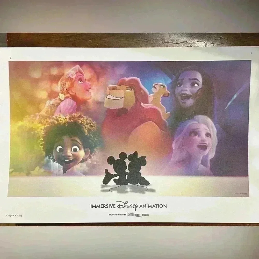 Immersive Disney Animation picture Frozen, Tangled, Moana, Encanto, Lion King